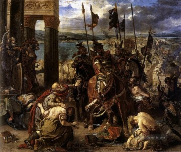  con - der Eintritt der Kreuzfahrer in Konstantinopel romantische Eugene Delacroix